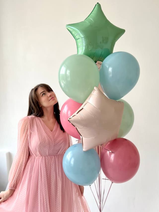 Фонтан из шаров «морской единорог» Фонтан из шаров «морской единорог»