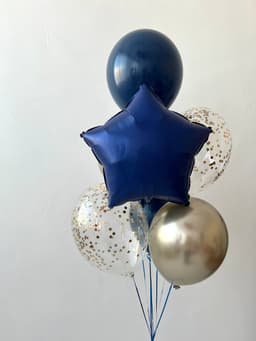 Фонтан из шаров «Navy blue»