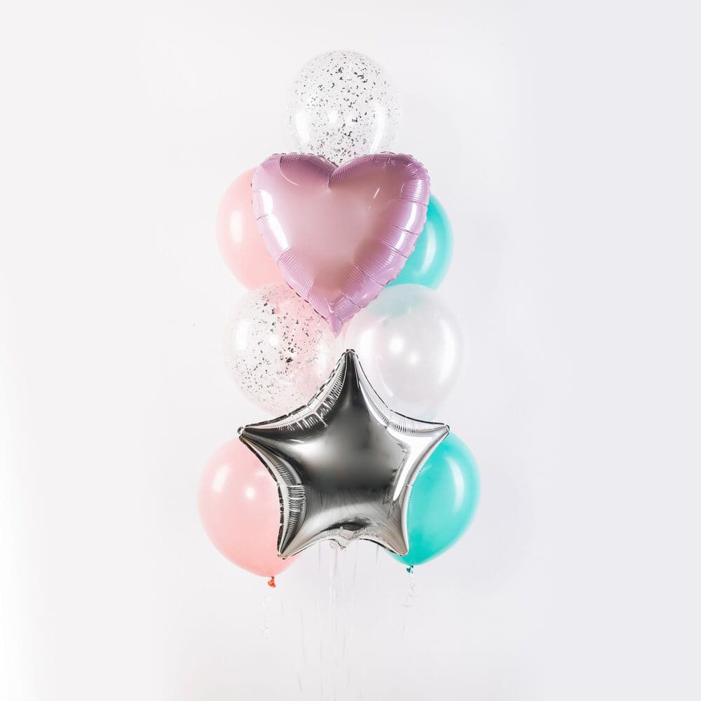 Фонтан из шаров "Нежный"