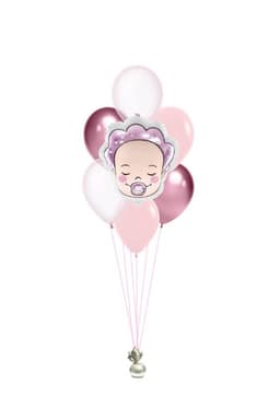 Фонтан из шаров «Розовый малыш»