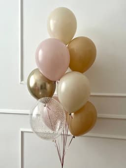 Фонтан из шаров «Розовое латте»