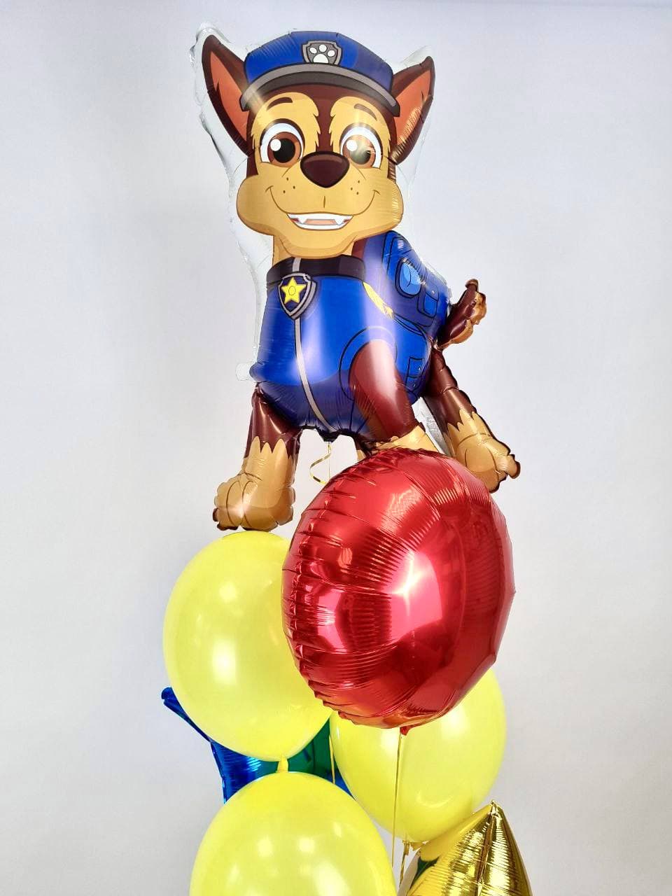 Фонтан из шаров «Щенок Чейз»