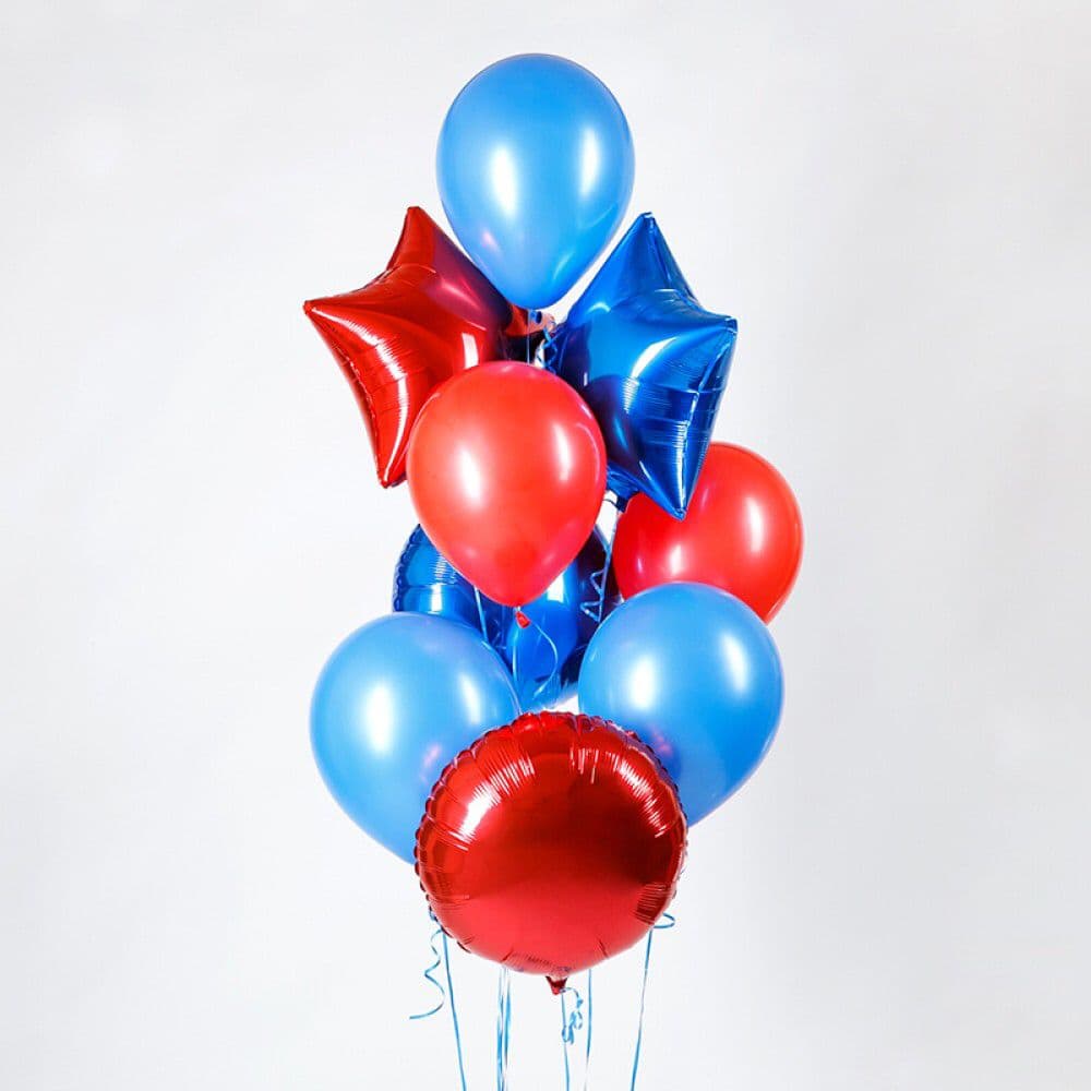 Фонтан из шаров "Сине-Красный"