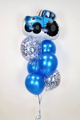 Фонтан из Шаров "Синий Трактор"