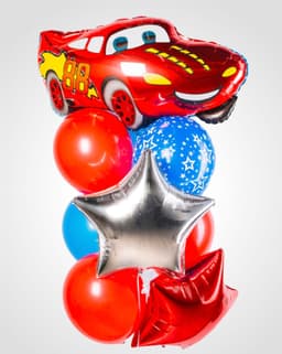 Фонтан из шаров "Тачки"