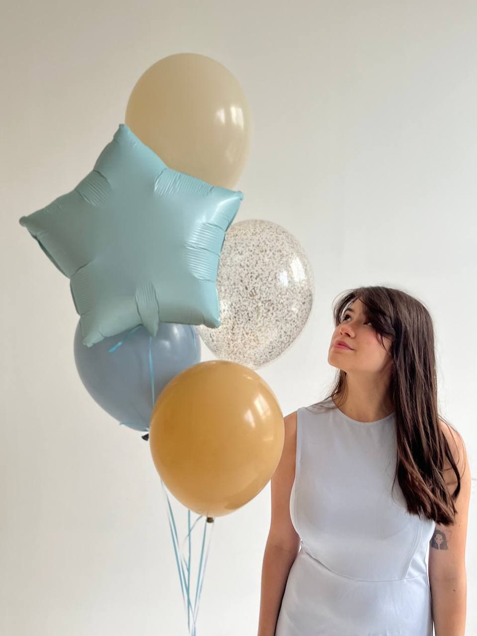 Фонтан из шаров «Утренний Латте»