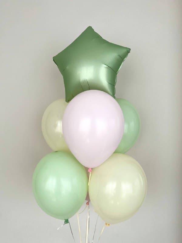 Фонтан из шаров «Зеленый луг»