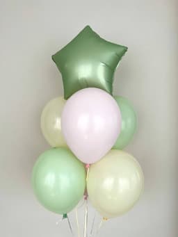 Фонтан из шаров «Зеленый луг»