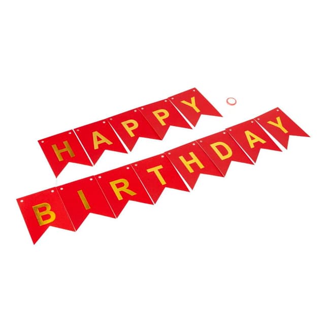 Гирлянда Флажки, Happy Birthday, Красный/Золото, Металлик, с блестками, 350 см, 17*12 см Гирлянда Флажки, Happy Birthday, Красный/Золото, Металлик, с блестками, 350 см, 17*12 см