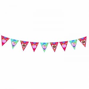 Гирлянда-флажки Пеппа,3м Гирлянда-флажки Пеппа,3м