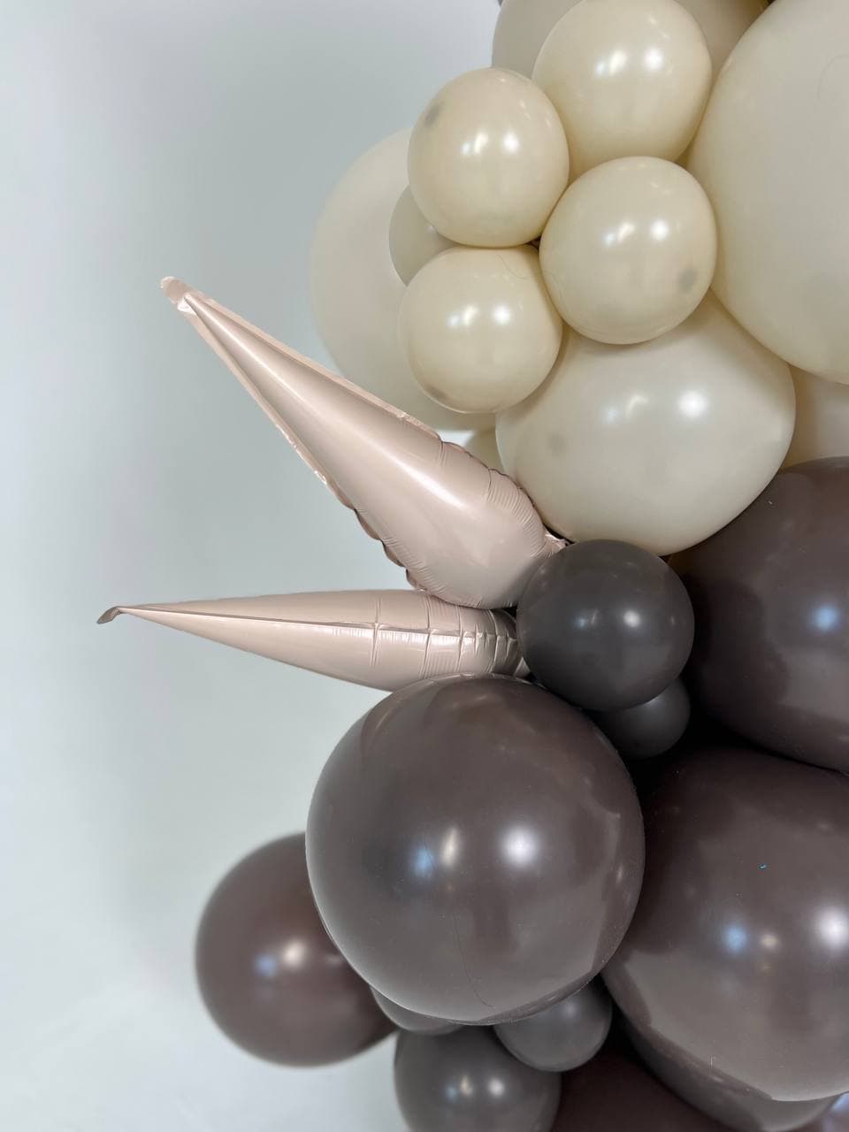 Гирлянда из шаров «Латте и Ретро голубой»