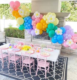 Гирлянда из шаров с воздухом «Ромашковое поле»