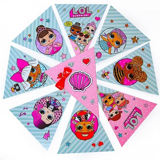 Гирлянда LOL Персонажи флажки