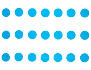 Гирлянда н/нитке Круги голубые 2,2м