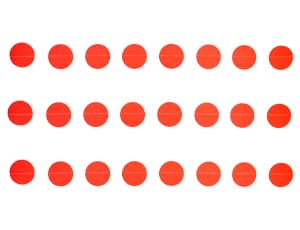 Гирлянда н/нитке Круги красные 2,2м