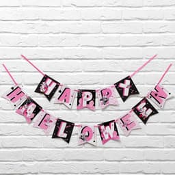 Гирлянда на ленте "Happy Halloween", единорог, 250 см