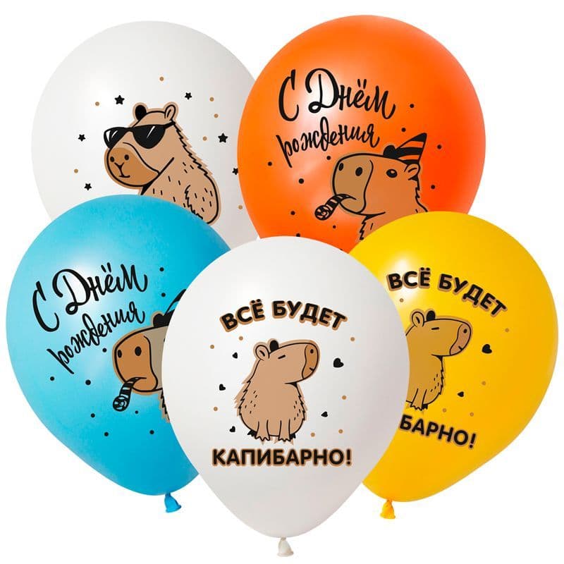 K 12 / 30 см СДР Капибара, Ассорти Пастель