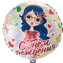 К 18" Рус ДР Девочка с бантиком