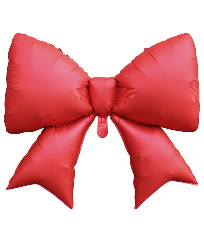К ФИГУРА Бант красный сатин 39"/98см