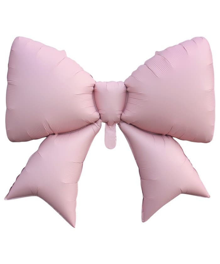 К ФИГУРА Бант розовый сатин 39"/98см