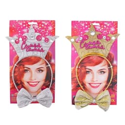 Карнавальный набор "Корона", ободок с бабочкой, цвета МИКС