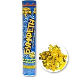 Хлопушка Бумфети 30см конф.фольг/золото