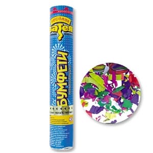 Хлопушка Бумфети 30см с кнопкой конф.бум