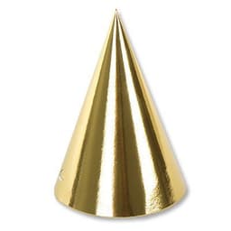 Колпаки фольгированные золотые/6шт