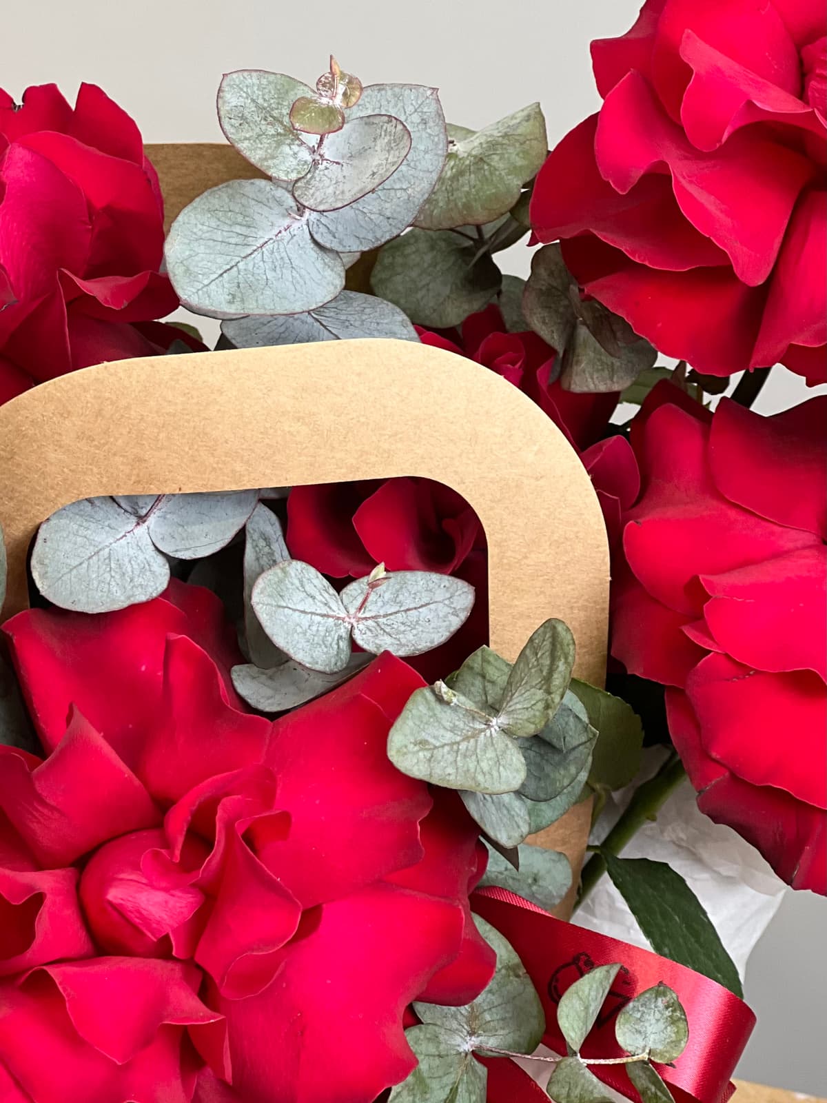 Композиция из красных роз "Муза" мини