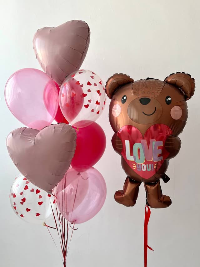 Композиция из шаров «Bear love» Композиция из шаров «Bear love»