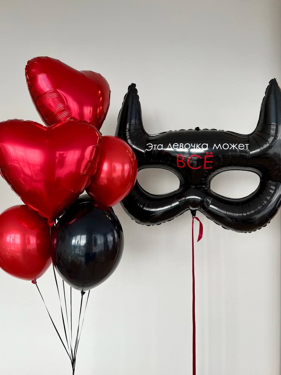 Композиция из шаров «Девочка может все»
