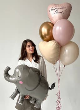 Композиция из шаров «Единственной маме на свете»