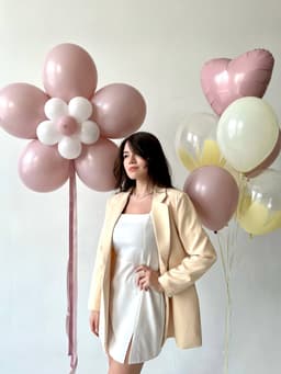 Композиция из шаров «Клубничное эскимо»