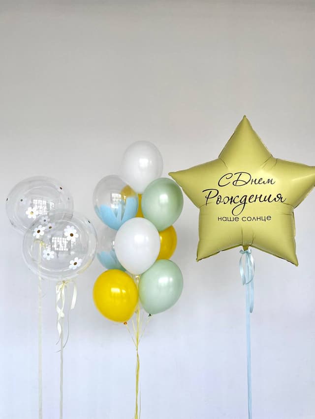 Композиция из шаров «Летнее настроение» Композиция из шаров «Летнее настроение»