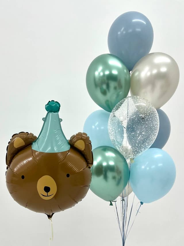 Композиция из шаров «Мишка в колпаке» Композиция из шаров «Мишка в колпаке»