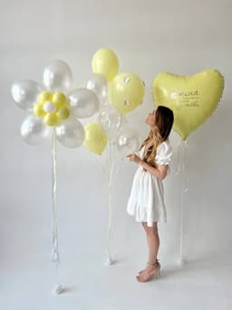 Композиция из шаров «Нежное солнышко»