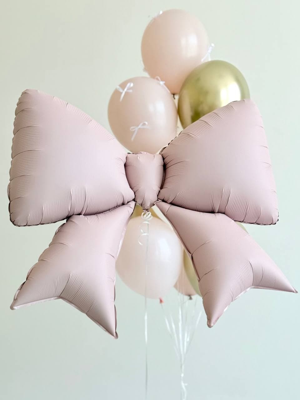 Композиция из шаров «Розовый бант»