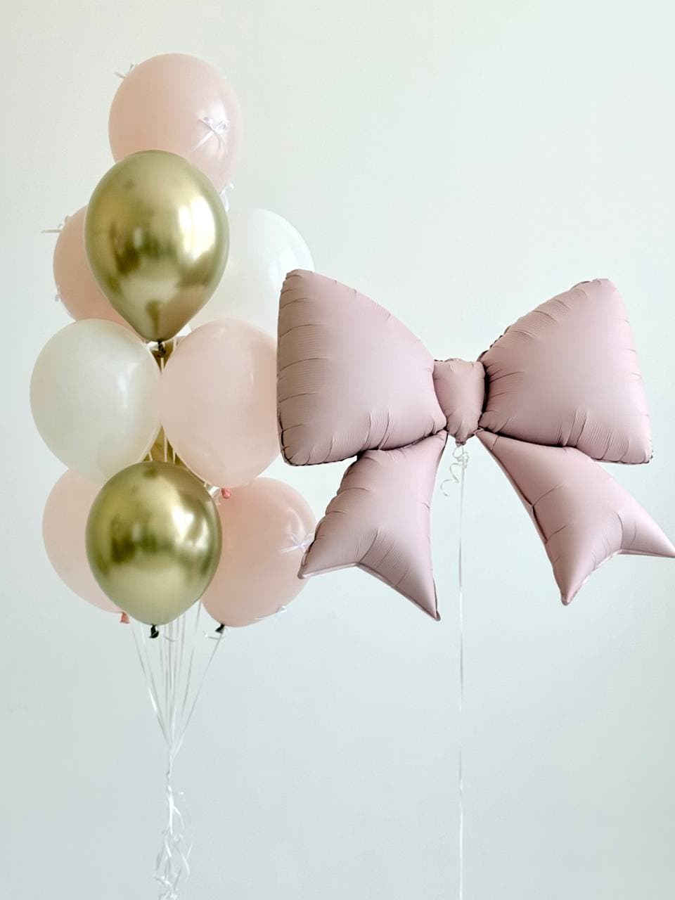 Композиция из шаров «Розовый бант»