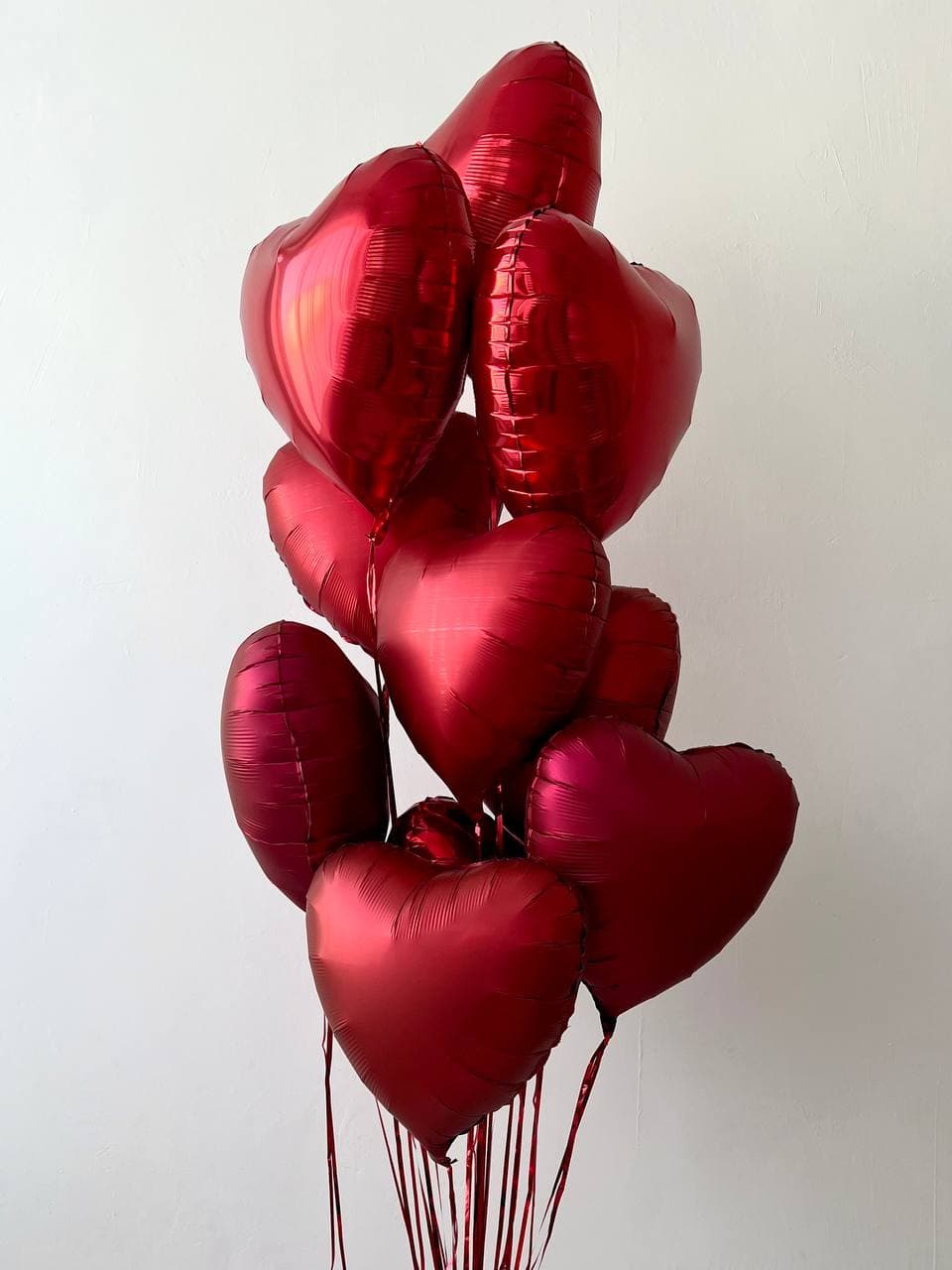 Композиция из шаров «Шелковое сердце»