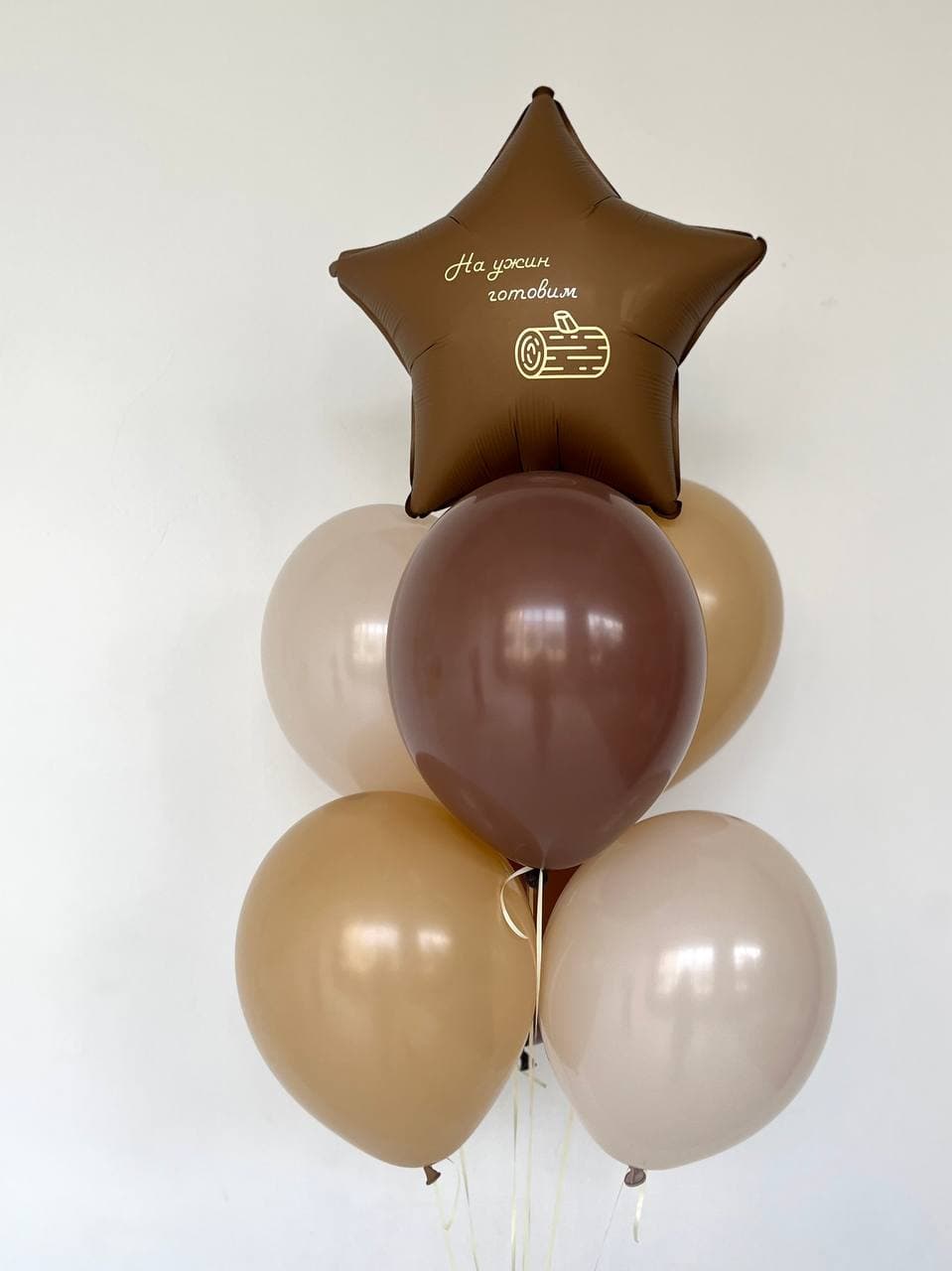 Композиция из шаров «Сидим с бобром»