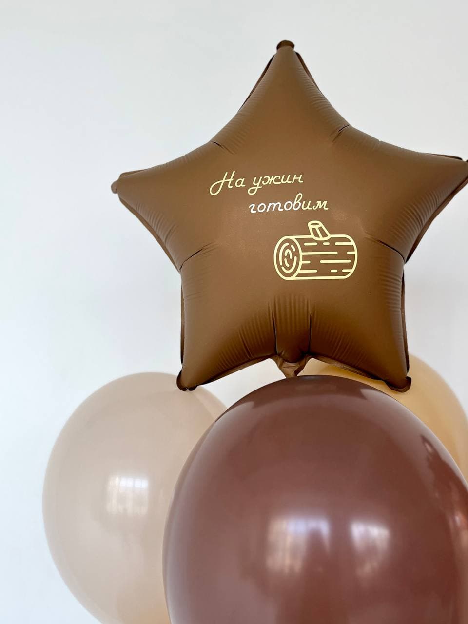 Композиция из шаров «Сидим с бобром»