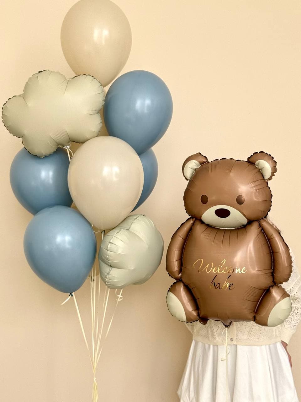 Композиция из шаров «Welcome baby»