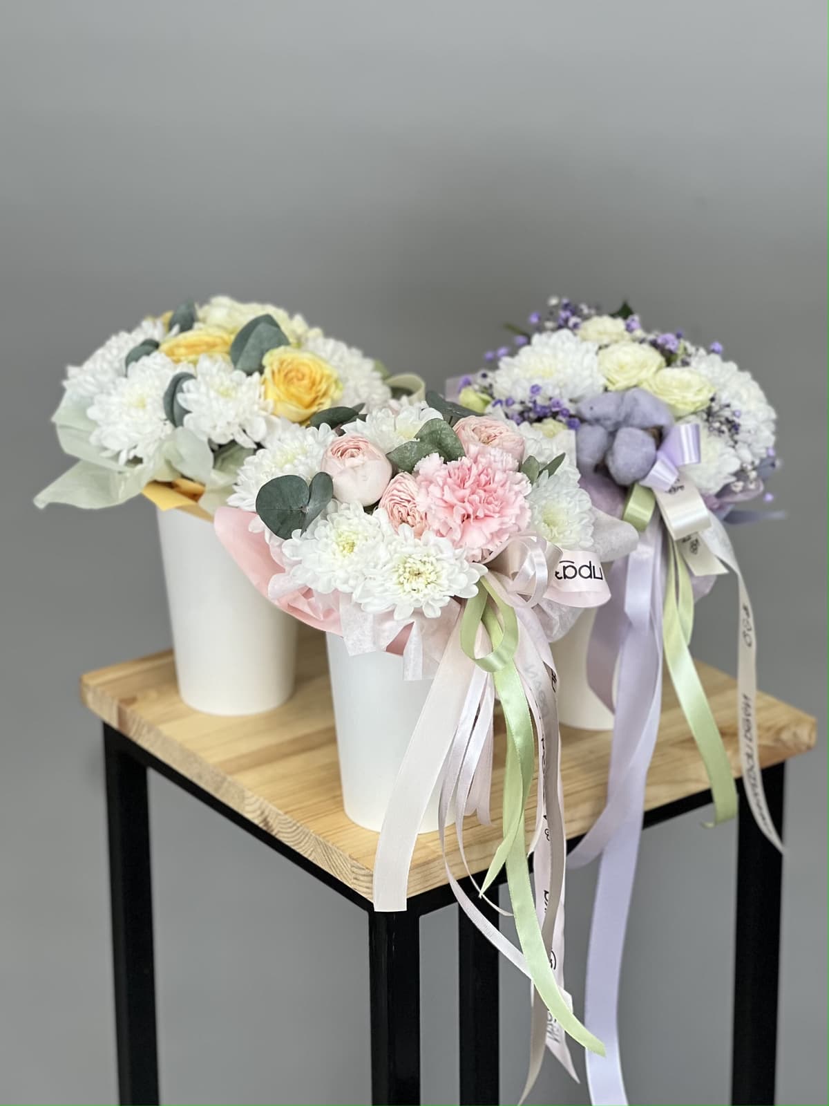 Композиция "Желтенькая" в стаканчике