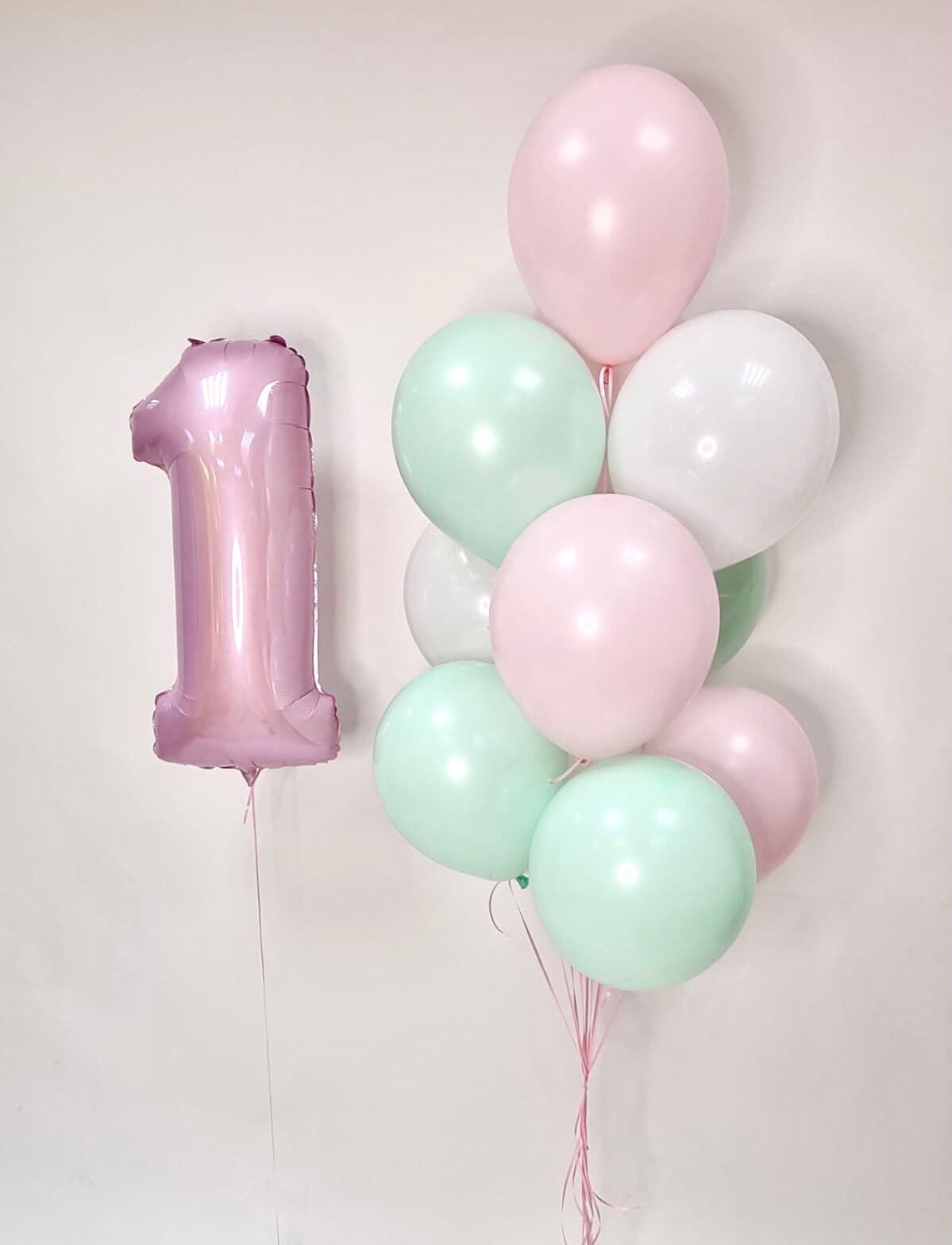 Композиция из шаров "Нежные оттенки"