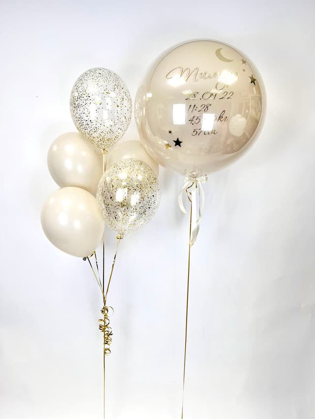 Композиция из шаров «Бежевый» Композиция из шаров «Бежевый»