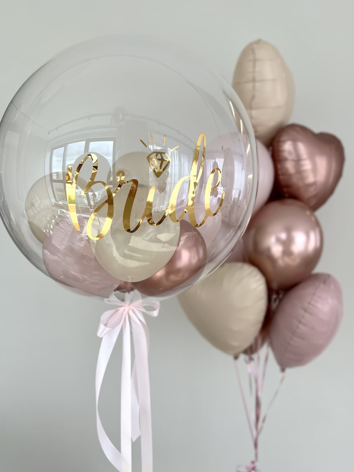 Композиция из шаров «Bride в розовом»