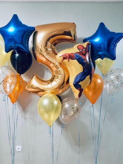 Композиция из шаров "Человек Паук" Композиция из шаров "Человек Паук"
