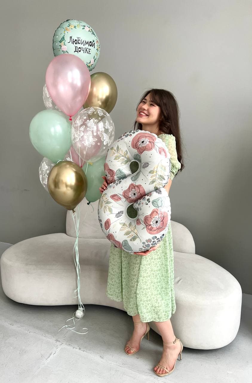 Композиция из шаров «Доченьке»