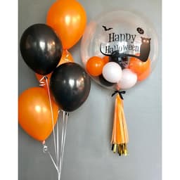 Композиция из шаров "Happy Halloween"