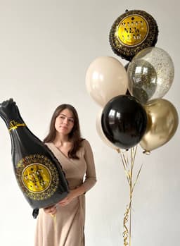 Композиция из шаров «С Новым Годом!»